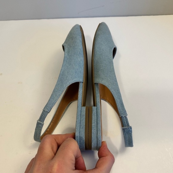 DV by Dolce Vita Shoes Women Classy Slingback Blue Denim Size 9 - Picture 5 of 9